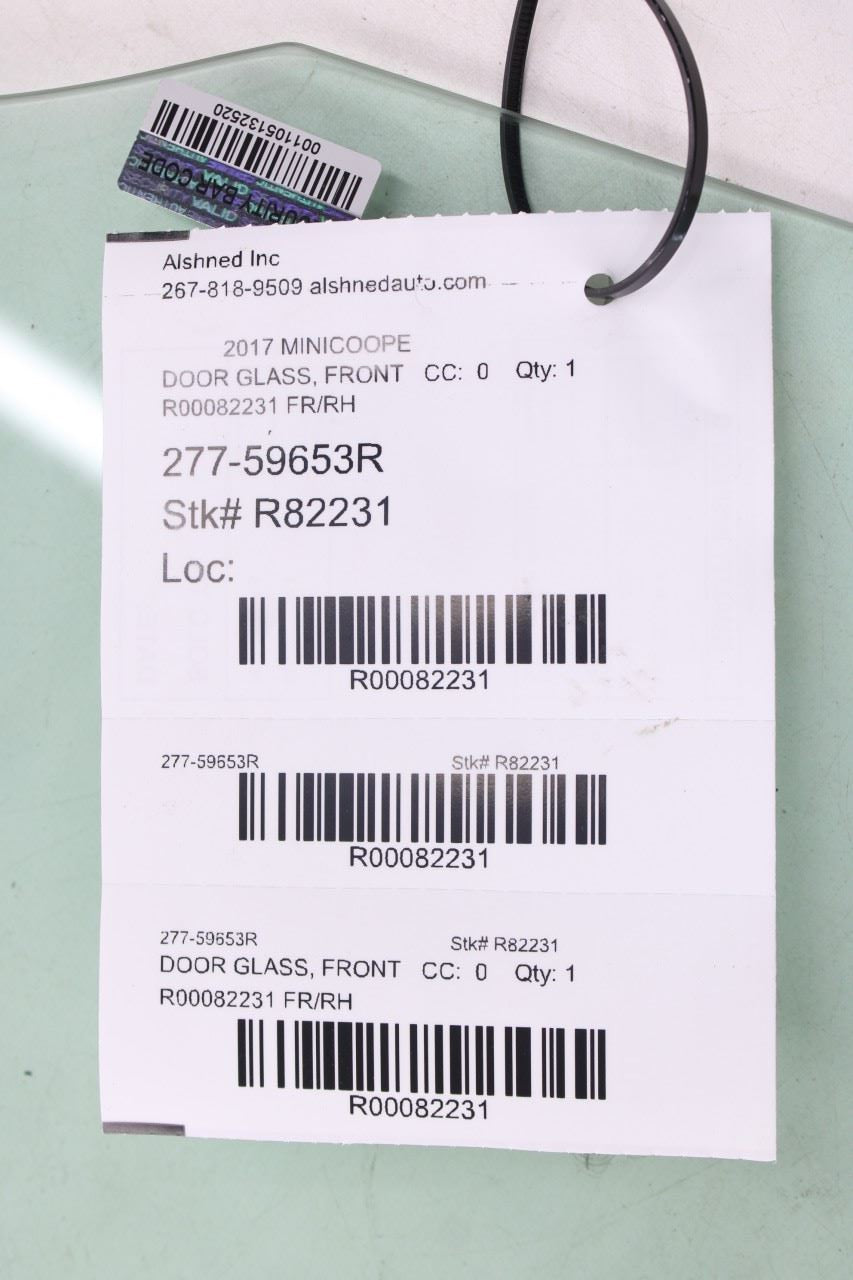 2014-25 Mini Cooper Front Passenger Right Side Door Window Glass 51-33-7-320-2869