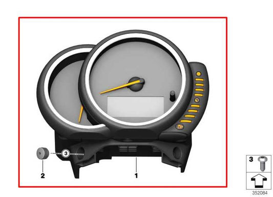 16-17 Mini Cooper Clubman 1.5L Speedometer Gauge Instrument Cluster 54K Mileage - Alshned Auto Parts
