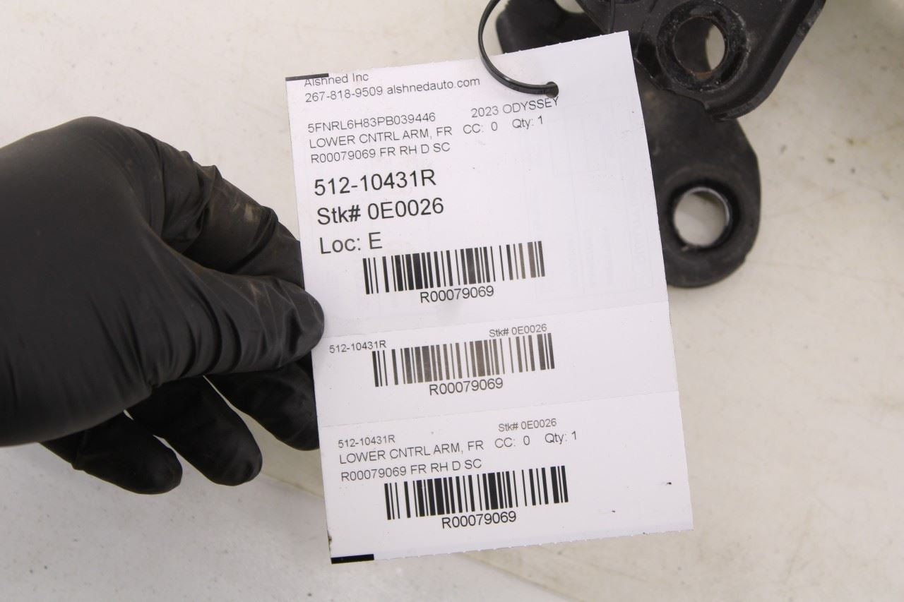 18-26 Honda Odyssey Touring 3.5L FWD Front Right Lower Control Arm 51350-THR-A10 - Alshned Auto Parts