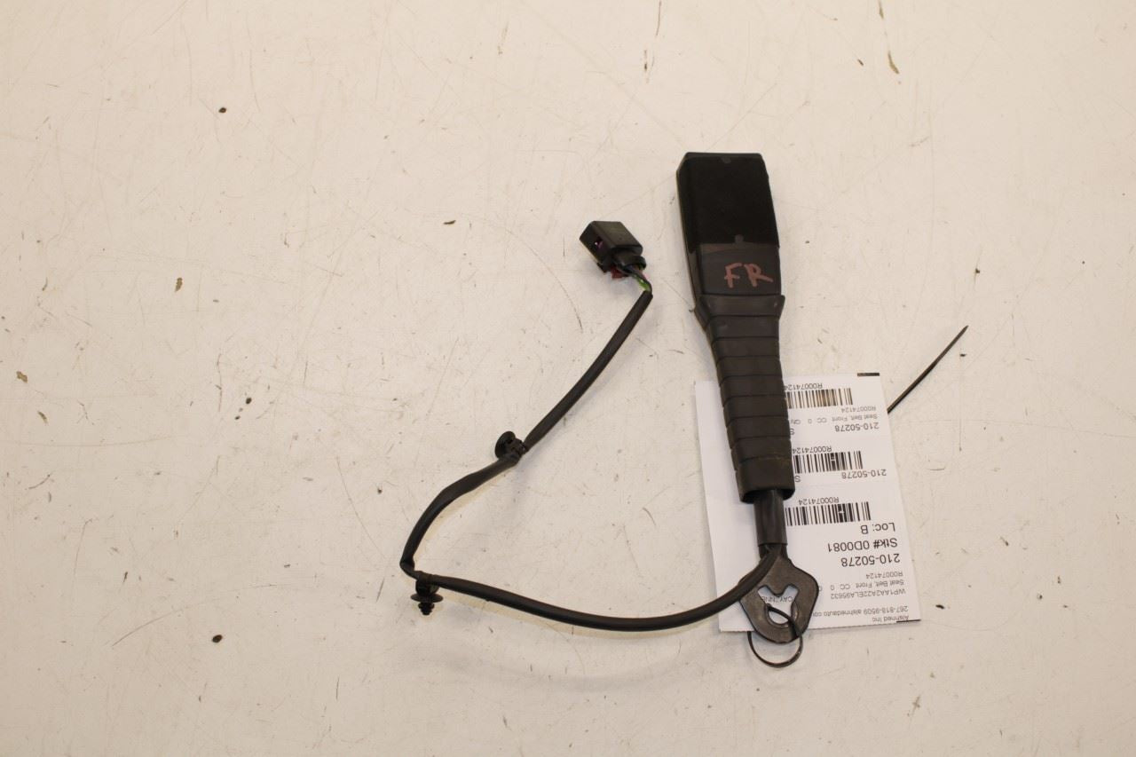 11-18 Porsche Cayenne Platinum 3.6L Front Passenger Right Side Seat Belt Buckle - Alshned Auto Parts