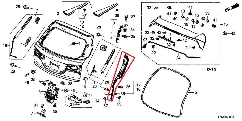 14-20 Acura MDX w/Tech Pkg Rear Left Liftgate Anti Pinch Sensor 74956-TZ5A *ReaD1