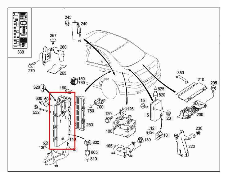 2003-06 Mercedes-Benz E500 5.0L Rear Trunk SAM Module Fuse Relay Junction Block - Alshned Auto Parts