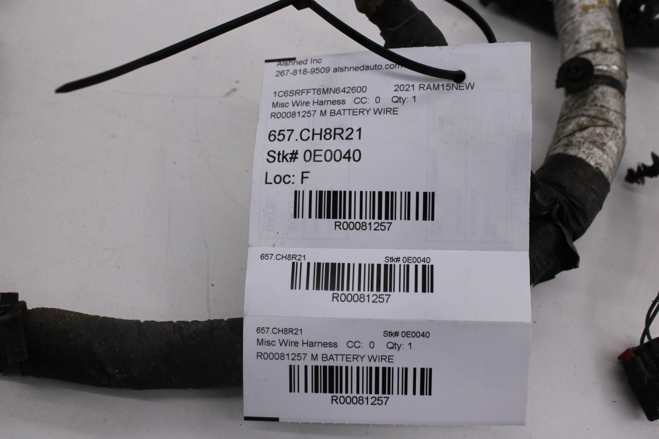 2020-2024 Ram 1500 Big Horn Battery Alternator and Starter Wire Harness *ReaD*16