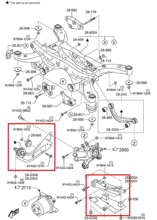 2016-23 Mazda CX-9 Grand Touring AWD Rear Passenger RH Side Control Arm Set of 3 - Alshned Auto Parts