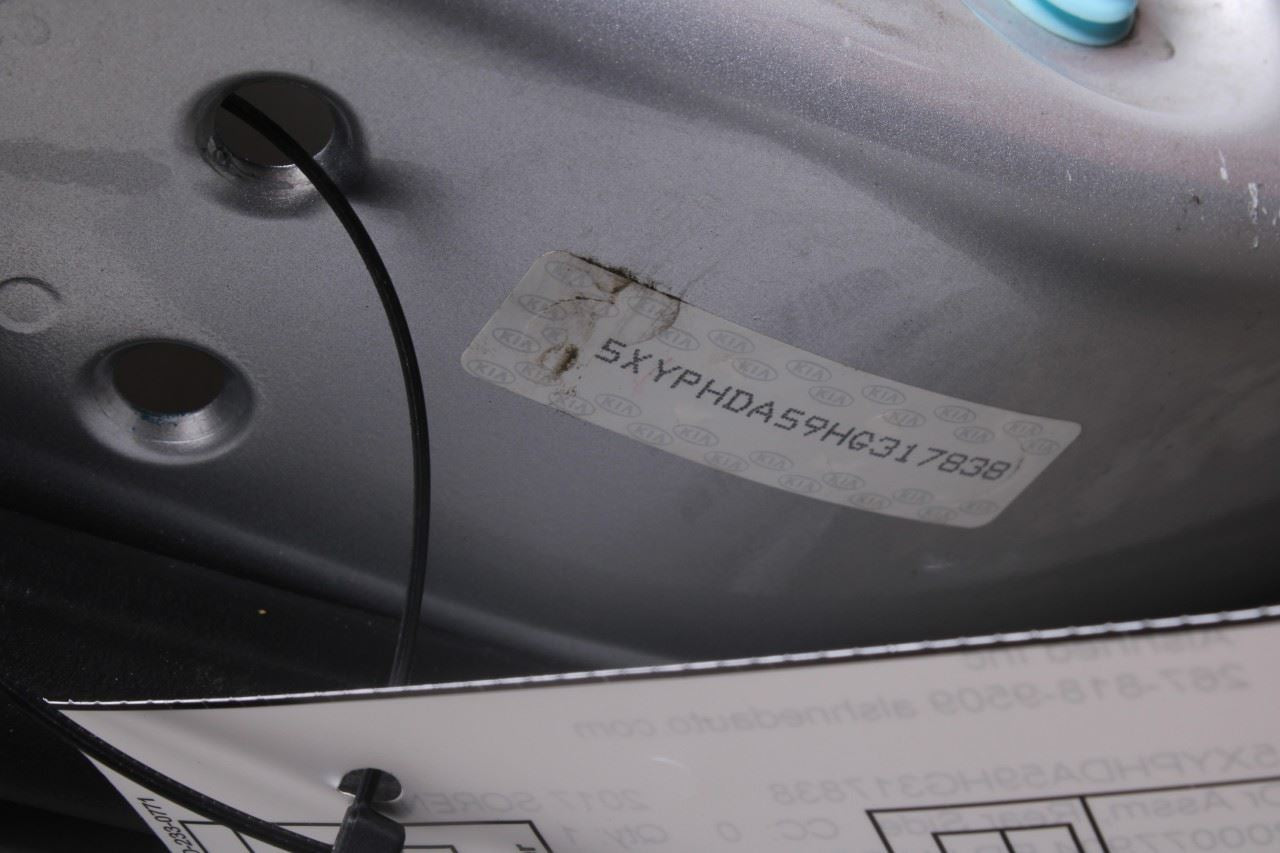 2016-2020 KIA Sorento EX Rear Left Driver Side Door Shell Panel 77003-C6010 OEM - Alshned Auto Parts