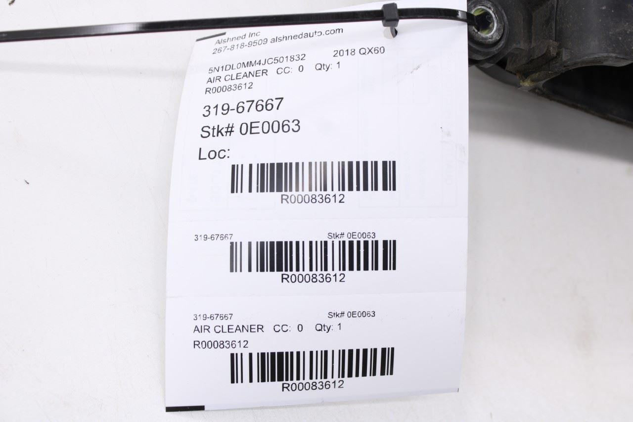 2016-2020 Infiniti QX60 3.5L AWD Air Intake Cleaner Duct Tube 16554-6KA0A OEM12