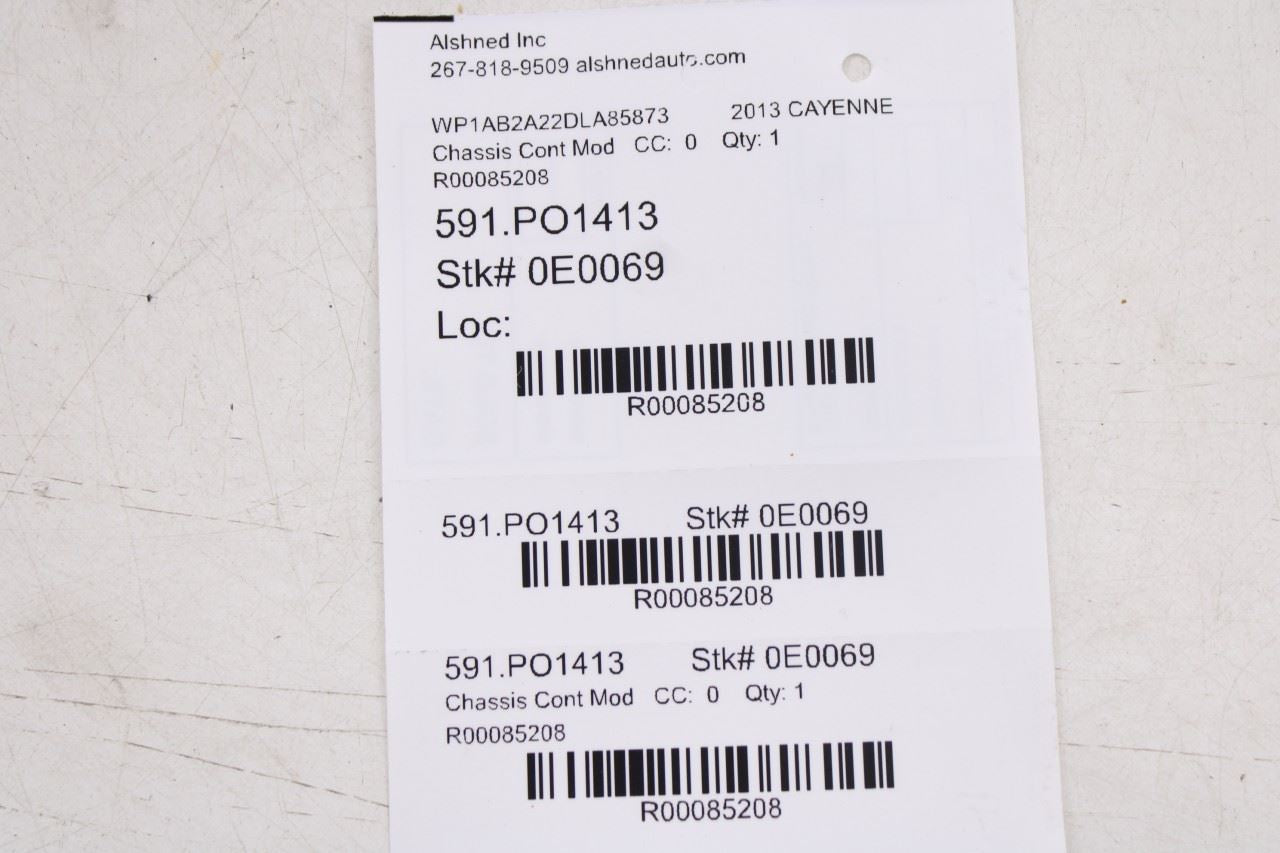 11-2016 Porsche Cayenne S Parking Assist Aid Control Module 7P5919475H OEM - Alshned Auto Parts