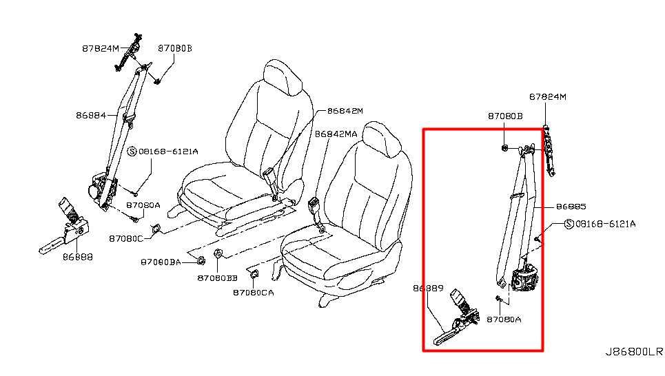 2015-19 Infiniti Q50 Premium 3.0L RWD Front Driver Left Side Seat Belt Retractor - Alshned Auto Parts