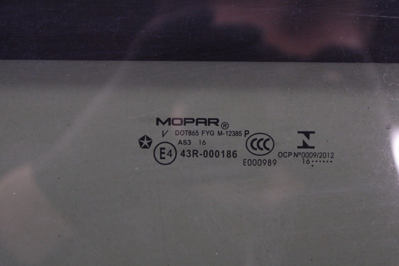 2017-22 Chrysler Pacifica Limited Roof Rear Fixed Window Glass Panel 68227747AC - Alshned Auto Parts