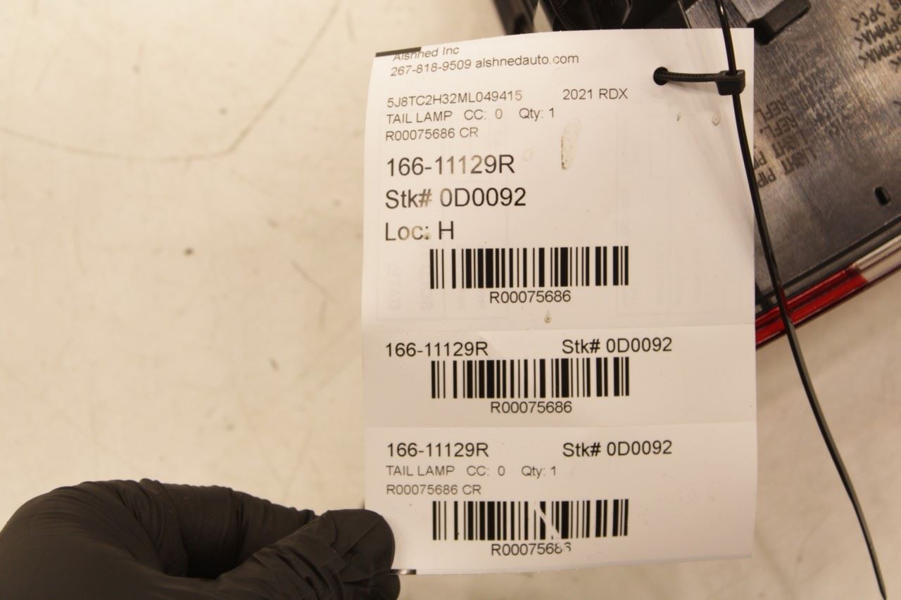2019-2025 Acura RDX SH-AWD Rear Right Side Tail Light Lamp 33500-TJB-A01 *ReaD* - Alshned Auto Parts