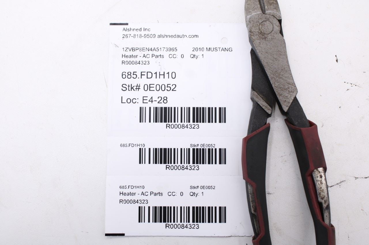 2010-14 Ford Mustang Conv V6 HVAC System Wire Harness w/ Blend Door Actuator Set - Alshned Auto Parts
