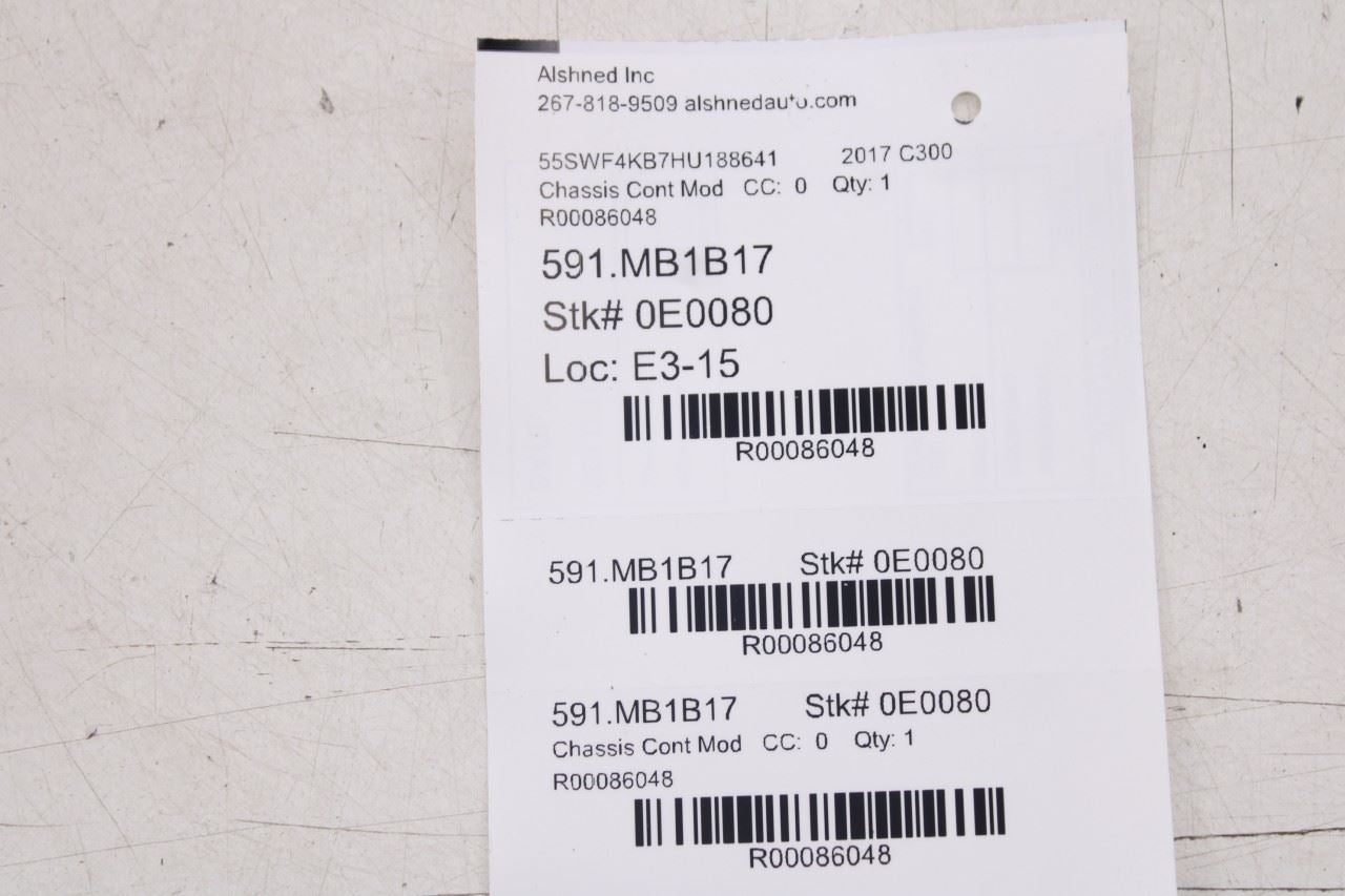 15-2018 Mercedes-Benz C 300 4Matic Transmission Computer Control Module TCU TCM - Alshned Auto Parts