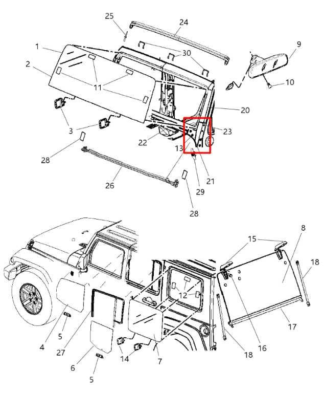 15-18 Jeep Wrangler Sport 2dr Front Right Side Windshield Reinforcement Bracket - Alshned Auto Parts