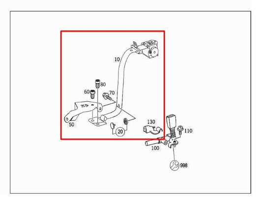 06-09 Mercedes-Benz CLK 350 3.5L RWD Rear Left Side 2nd Row Seat Belt Retractor - Alshned Auto Parts