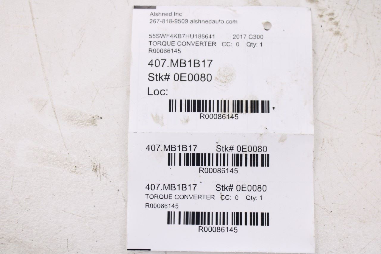 2015-17 Mercedes-Benz C300 4Matic Auto Transmission Torque Converter 2312500502 - Alshned Auto Parts
