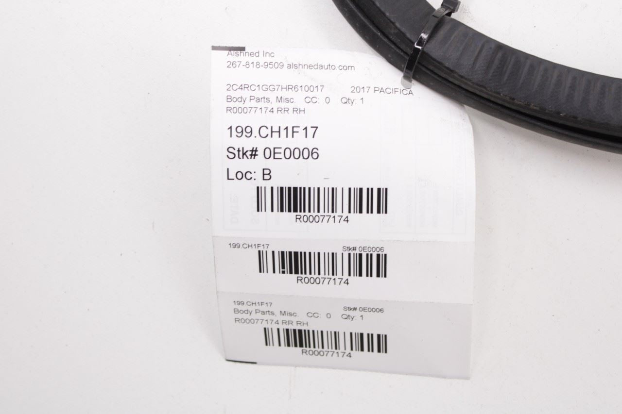 2017-2026 Chrysler Pacifica Limited Rear Right Sliding Door Weatherstrip On Body - Alshned Auto Parts