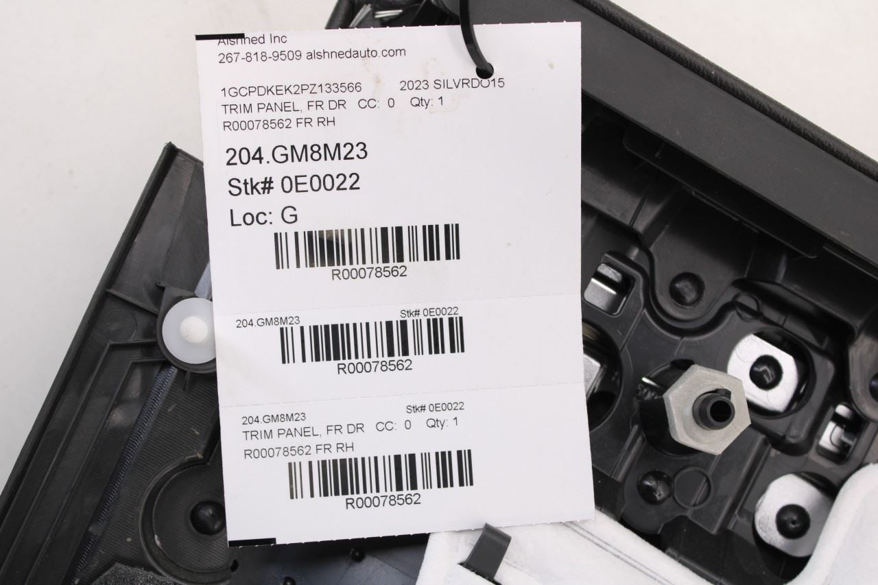 2022-2024 Chevrolet Silverado LT-L Crew Cab Front Right Door Trim Panel 86824706 - Alshned Auto Parts