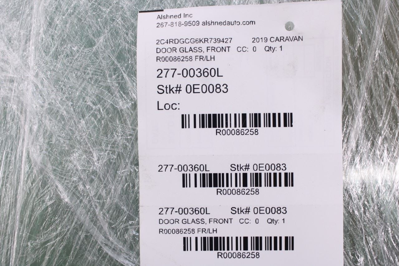 2008-2020 Dodge Grand Caravan SXT Front Left Door Window Movable Glass 4894611AB12