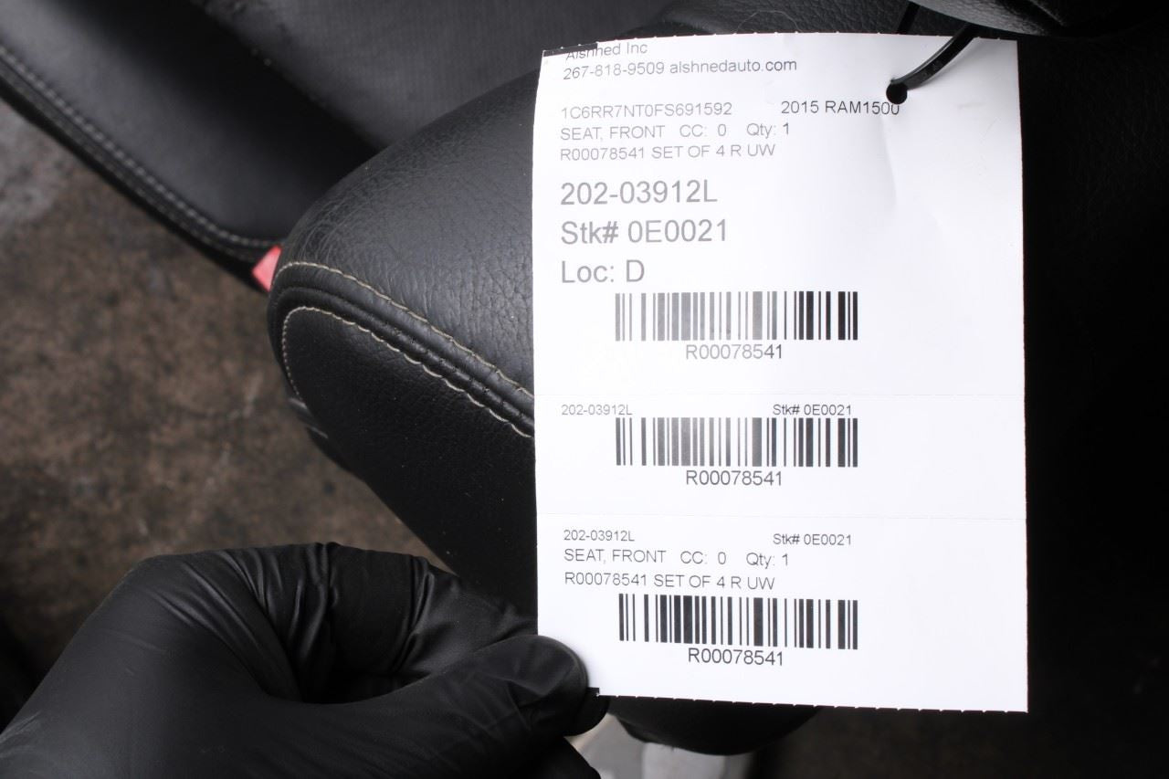 13-17 Ram 1500 Laramie Crew Cab Front and Rear 2nd Row Seat Full Complete *ReaD* - Alshned Auto Parts