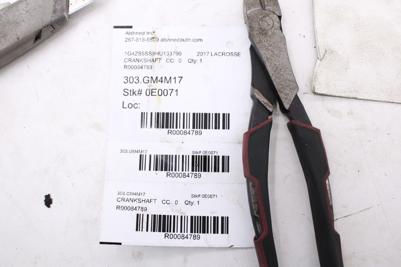 2017-2019 Buick Lacrosse Premium 3.6L AWD Engine Motor Crankshaft 98K 12699162 - Alshned Auto Parts