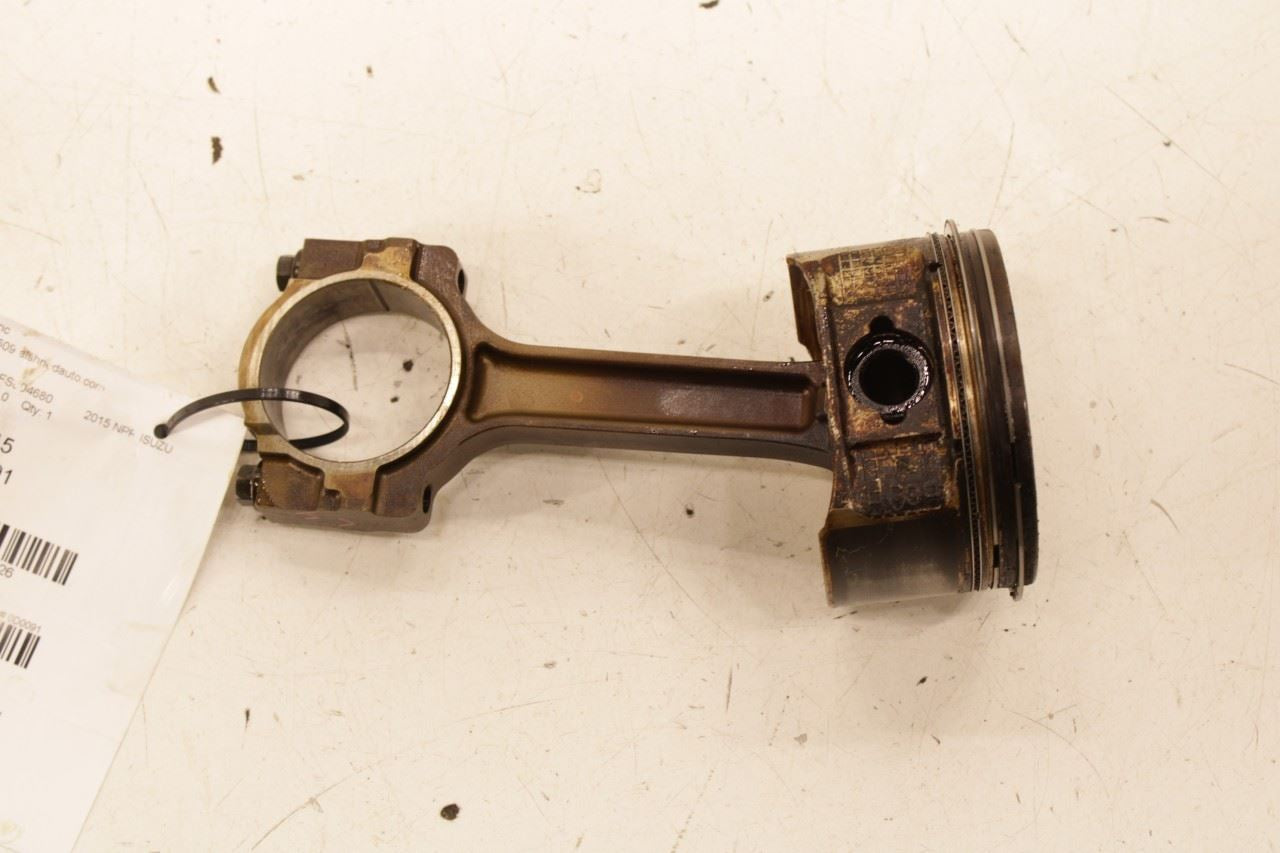 12-20 ISUZU NPR HD 6.0L Engine Piston Left No 4 w/ Connecting Rod 8-89017-849-0 - Alshned Auto Parts