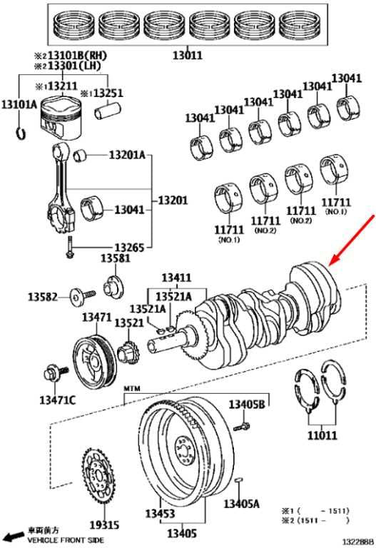 2016-2023 Toyota Tacoma SR5 3.5L Engine Motor Crankshaft 32K 13401-0P060 OEM1