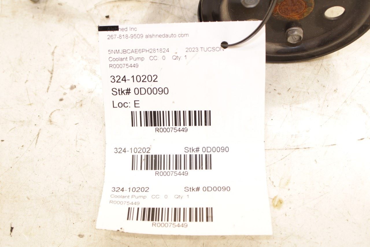 2022-23 Hyundai Tucson SEL 2.5L AWD Engine Motor Coolant Water Pump 25100-2S000 - Alshned Auto Parts