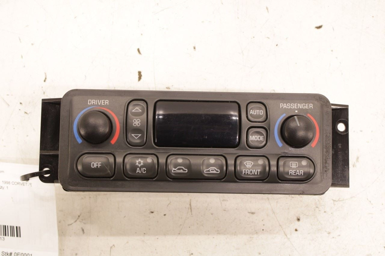 1998-99 Chevrolet Corvette AC Heater Temperature Climate Control Panel 16254311 - Alshned Auto Parts