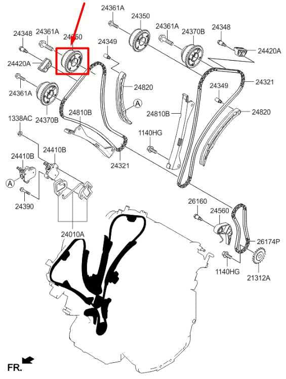 2014-18 Kia Sorento EX 3.3L Intake Camshaft Timing Gear Sprocket 24350-3CGA1 OEM - Alshned Auto Parts