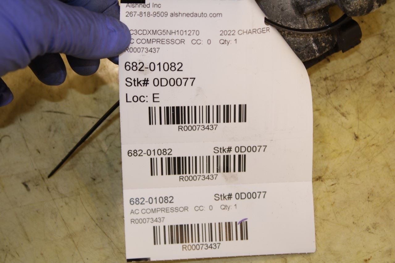 2014-2023 Dodge Charger GT AWD 3.6L AC Air Conditioner Compressor 68160395AF OEM - Alshned Auto Parts