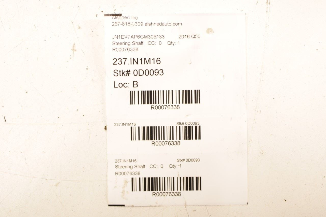 2014-24 Infiniti Q50 Premium Steering Column Intermediate Lower Upper Shaft Set - Alshned Auto Parts