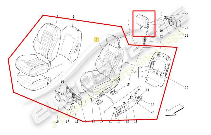2014-2016 Maserati Ghibli S Q4 3.0L AWD Front Passenger Right Side Seat Complete - Alshned Auto Parts