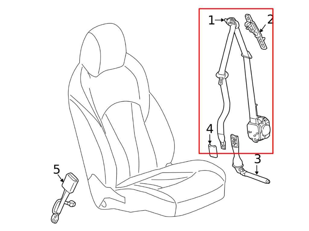 17-19 Buick LaCrosse Premium 3.6L Front Passenger Right Side Seat Belt Retractor1