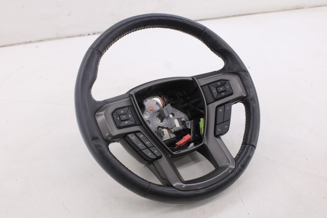 18-21 Ford Expedition Max XLT 3.5L 4WD Steering Wheel Leather w/ Control Buttons - Alshned Auto Parts