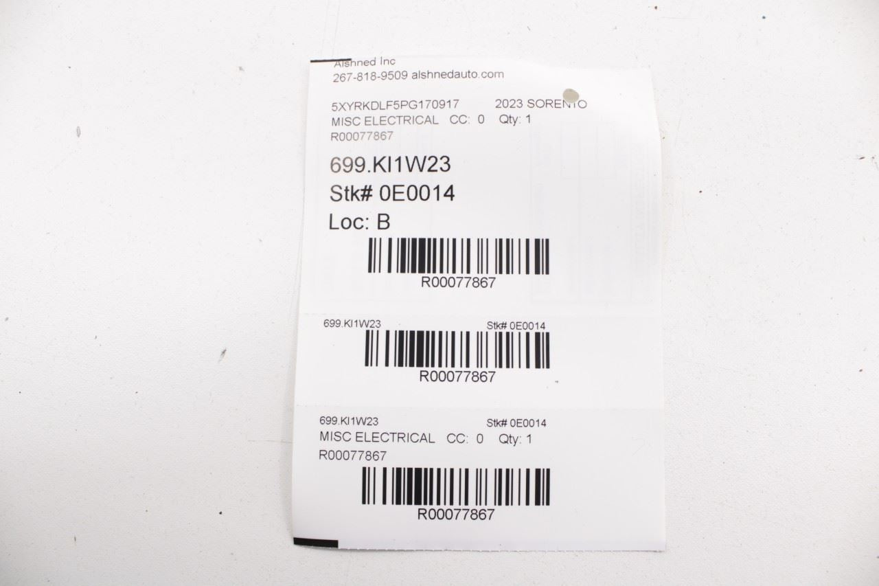 2021-2023 Kia Sorento X-Line SX Prestige Wireless Charging Control Module OEM - Alshned Auto Parts