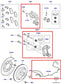 10-12 Land Rover Range Rover HSE 5.0L 4WD Rear RH and LH Side Brake Disc Caliper - Alshned Auto Parts