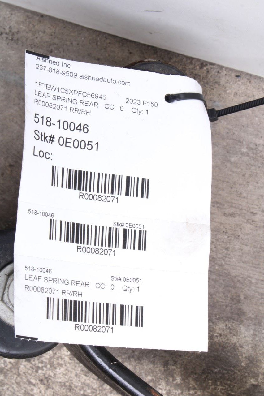 2021-26 Ford F150 XLT SuperCrew 5.0L RWD Rear Suspension Right Side Leaf Spring14