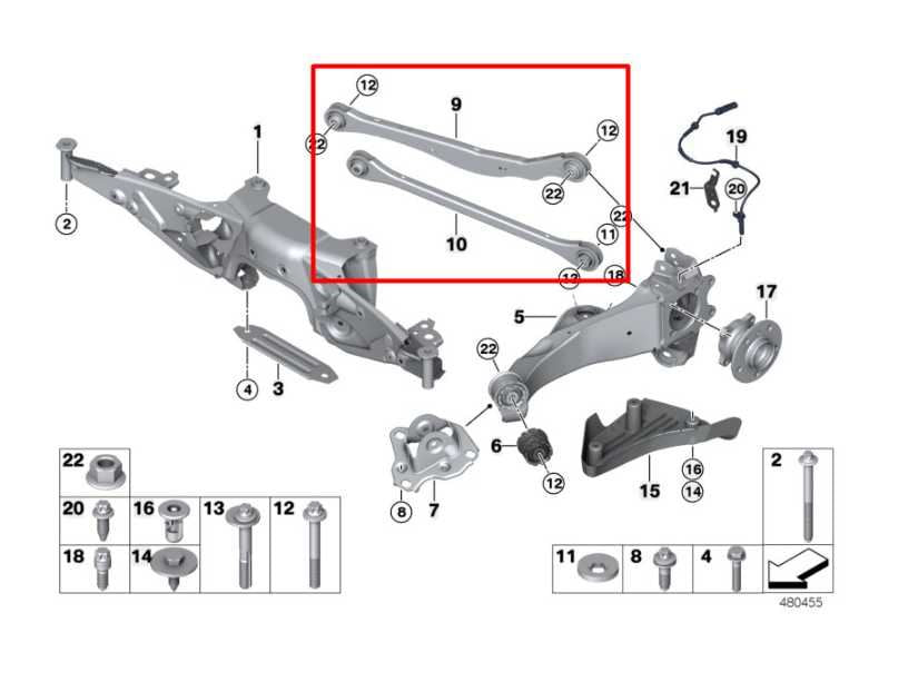 2014-2024 Mini Hardtop Cooper FWD Rear Left Side Lower and Upper Control Arm Set1