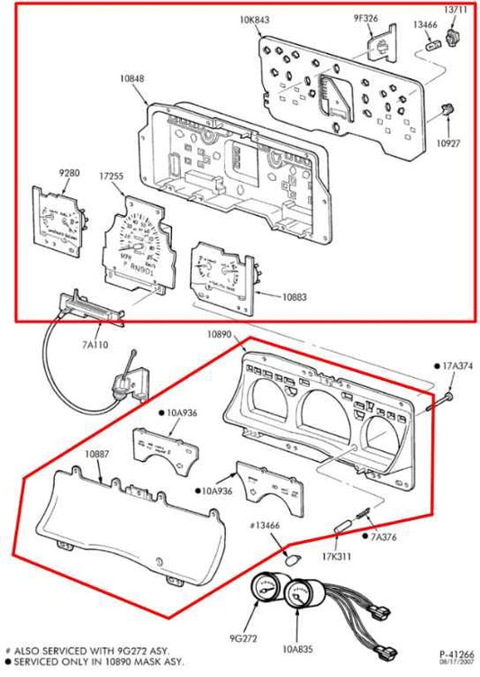 03-04 Mercury Grand Marquis GS Speedometer Gauge Instrument Cluster 147K Mileage - Alshned Auto Parts