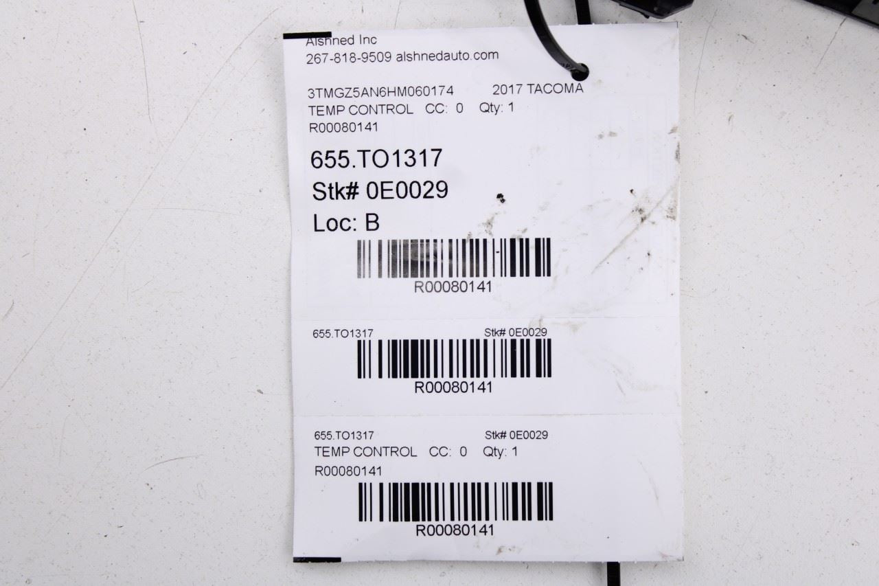 15-19 Toyota Tacoma Limited AC Heater Temperature Climate Control 55900-04161-B0 - Alshned Auto Parts