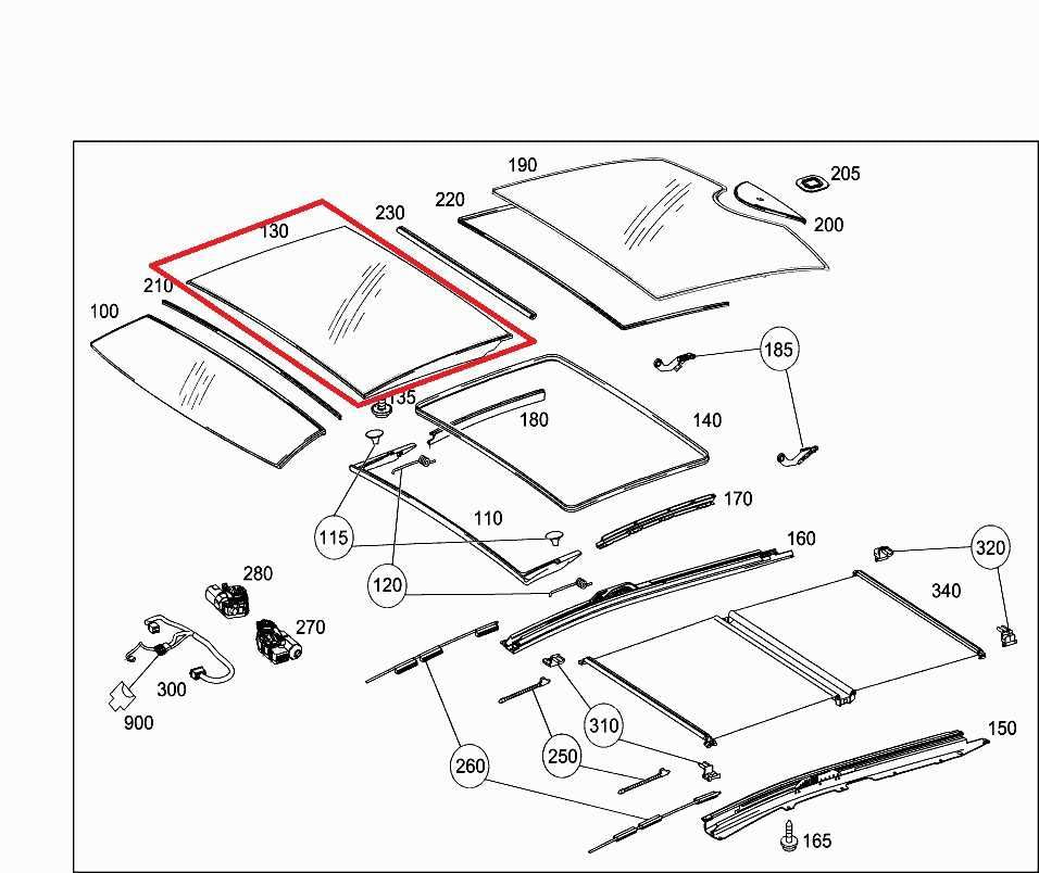 2010-2016 Mercedes-Benz E350 4Matic Roof Window Center Panel Glass 21278001211