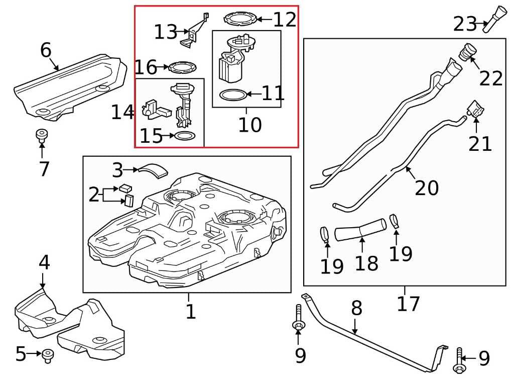 2017-2023 GMC Acadia SLT-1 3.6L AWD In Tank Fuel Pump Assembly 84479077 OEM - Alshned Auto Parts