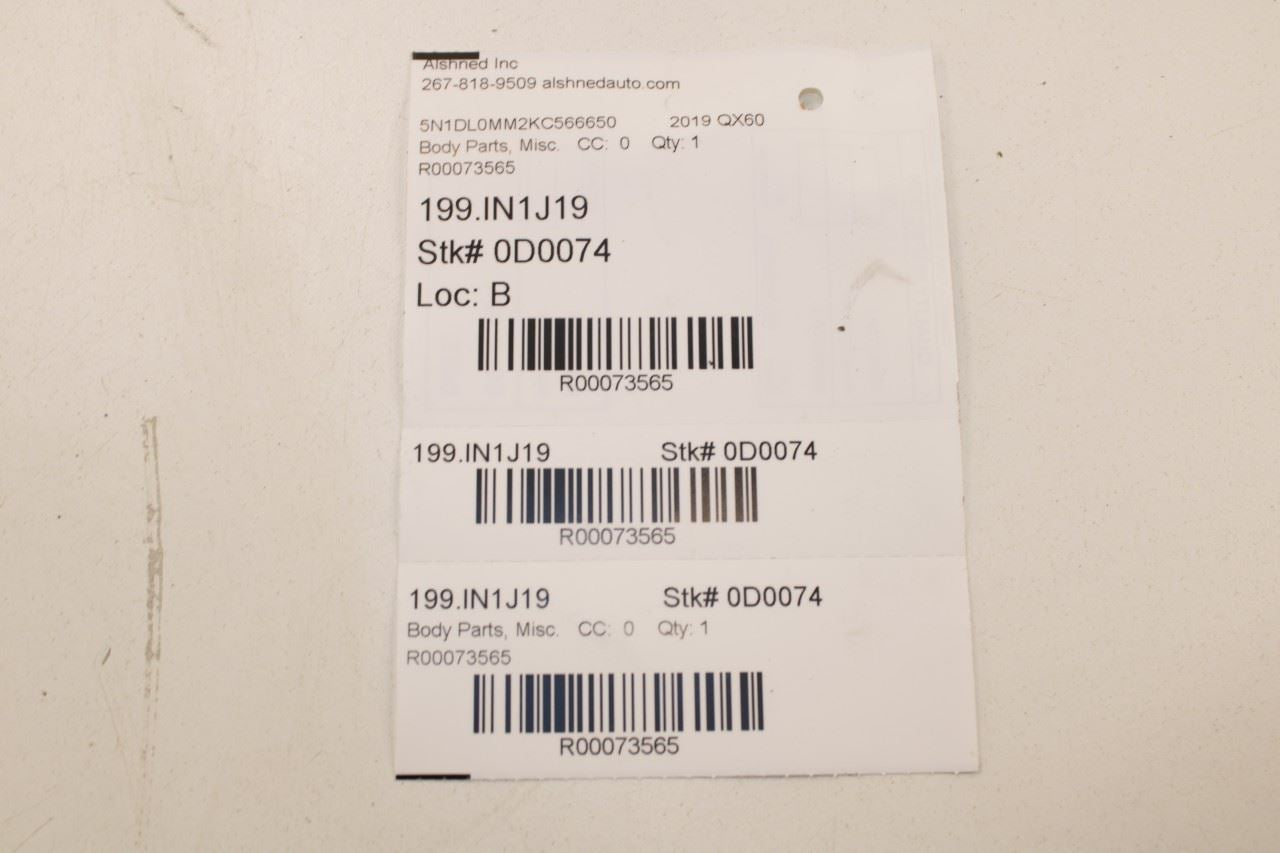 17-20 Infiniti QX60 Pure FR and RR RH and LH Door Sill Scuff Kick Plate Set of 4 - Alshned Auto Parts