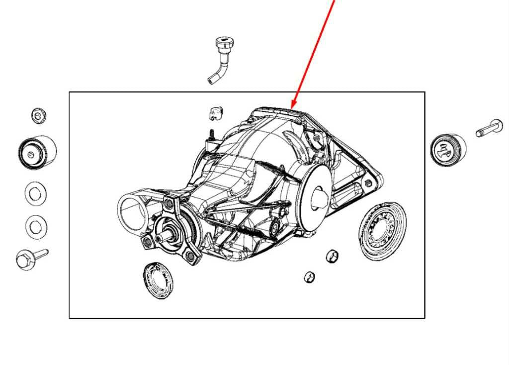 14-24 Jeep Grand Cherokee Limited 3.6L 4WD Rear Axle Differential 3.45 rat 195mm1