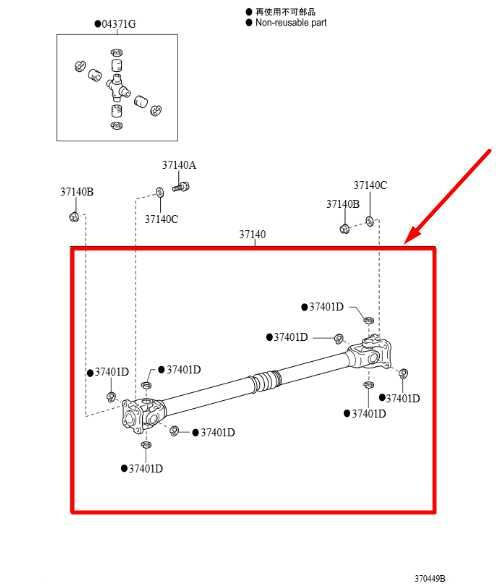 2016-2023 Toyota Tacoma Limited 3.5L 4x4 Front Drive Shaft Propeller 37140-04070 - Alshned Auto Parts