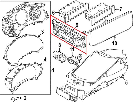 24-25 Mazda CX-30 2.5 S Dash AC Heater Temperature Climate Control VC87-61-190B - Alshned Auto Parts