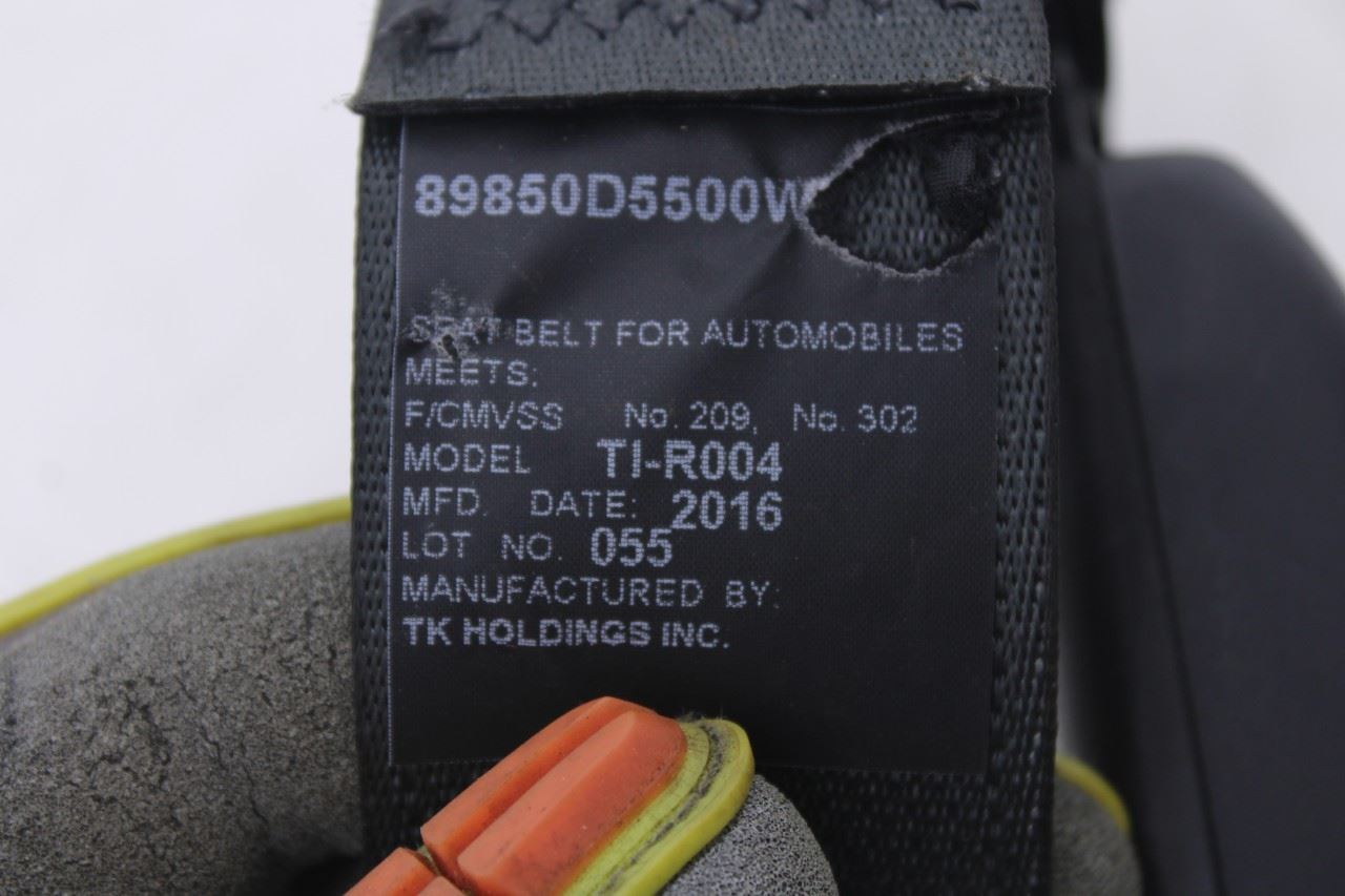 16-20 Kia Optima EX Rear Center 2nd Row Seat Belt Retractor w/ Seat Belt Buckle - Alshned Auto Parts