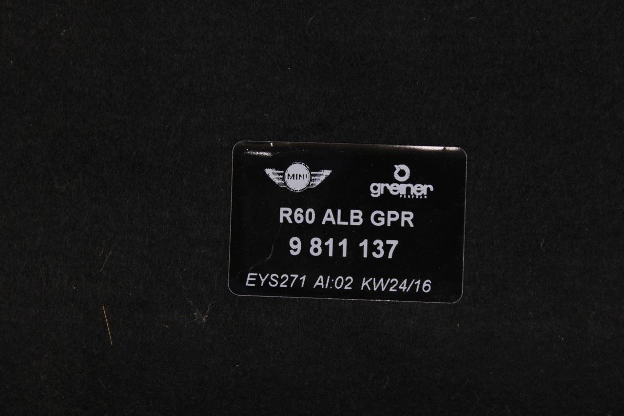 11-16 Mini Countryman Cooper S 1.6L AWD Rear Trunk Parcel Shelf 51-47-9-811-1377