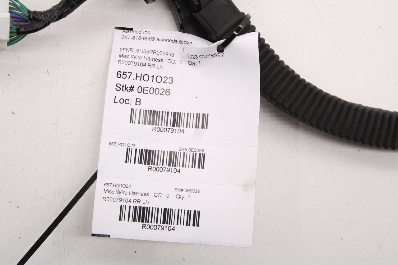 2018-26 Honda Odyssey Touring Rear Left Sliding Door Wire Harness 72584-THR-A11 - Alshned Auto Parts