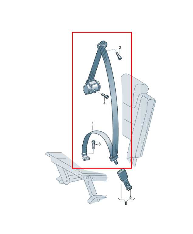 2018-25 Volkswagen Atlas SE 3.6L AWD Rear Left Side 3rd Row Seat Belt Retractor - Alshned Auto Parts
